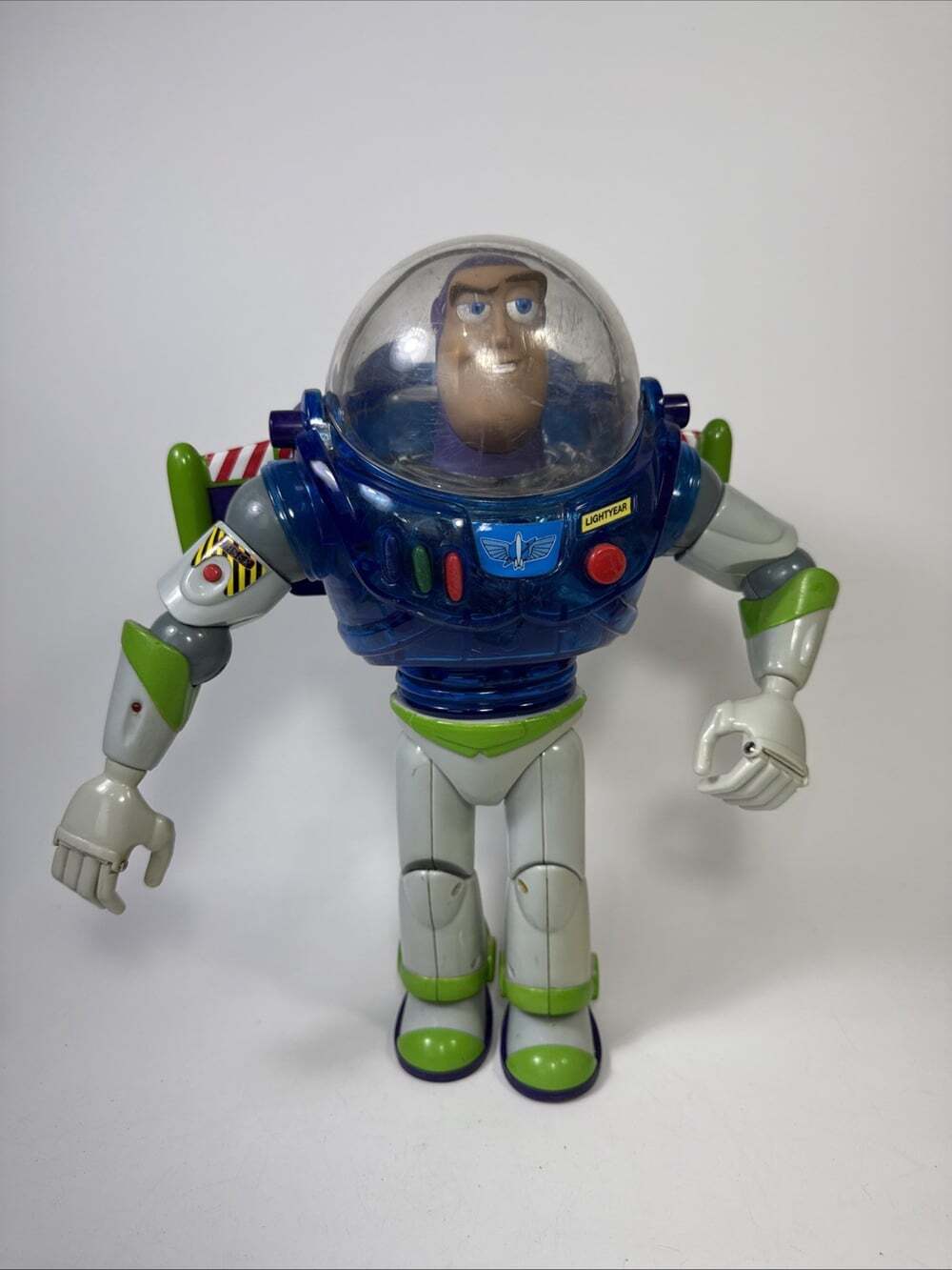 Pixar Thinkway Blue Talking Buzz Lightyear Interstellar 12" Figure Vtg 1996
